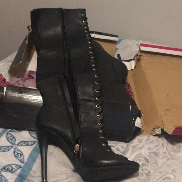 Dollhouse Shoes - Gently used  in box  thigh high dollhouse boots